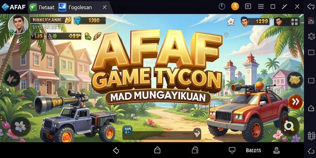 Tampilan gameplay AFAF yang menampilkan elemen Tycoon yang mendebarkan.