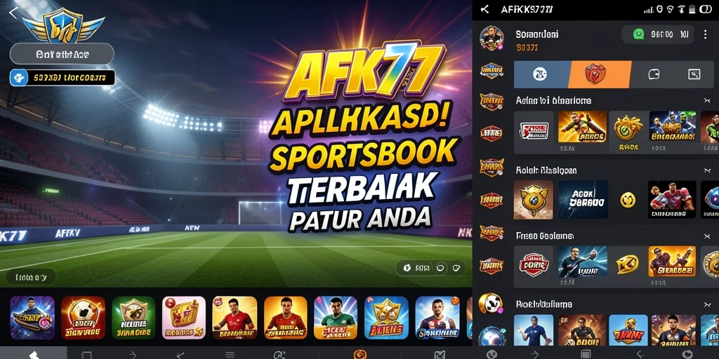 Tampilan gameplay menarik dari aplikasi Sportsbook AFK77.