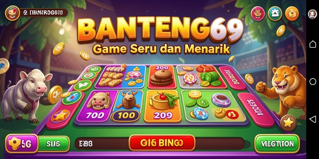 Tampilan gameplay seru di BANTENG69 saat bermain Bingo.