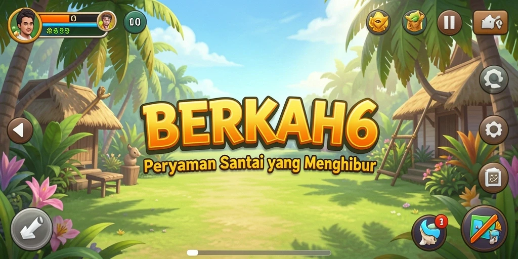 Tampilan gameplay <strong>BERKAH6</strong> yang ceria dan interaktif.