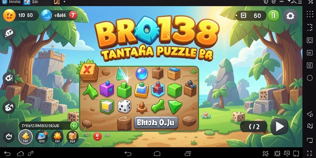 Tampilan gameplay menarik dari BRO138 untuk puzzle