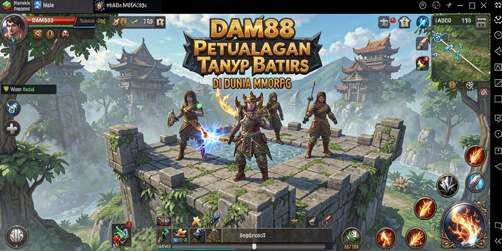 Tampilan layar gameplay DAM88 dengan aksi pertempuran yang mendebarkan.