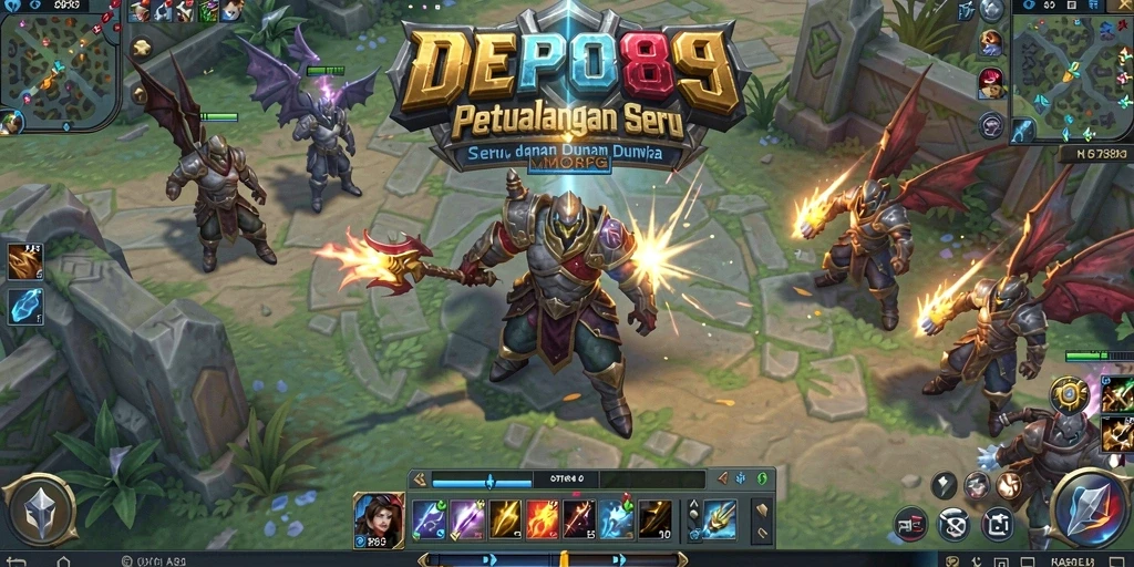 Screenshot gameplay DEPO89 yang menunjukkan aksi seru di dunia MMORPG.