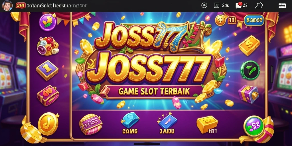 Screenshot utama JOSS777 menunjukkan gameplay yang seru dan interaktif.