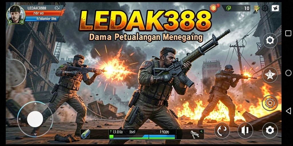 Tampilan gameplay dari LEDAK388 yang mendebarkan dan penuh aksi.