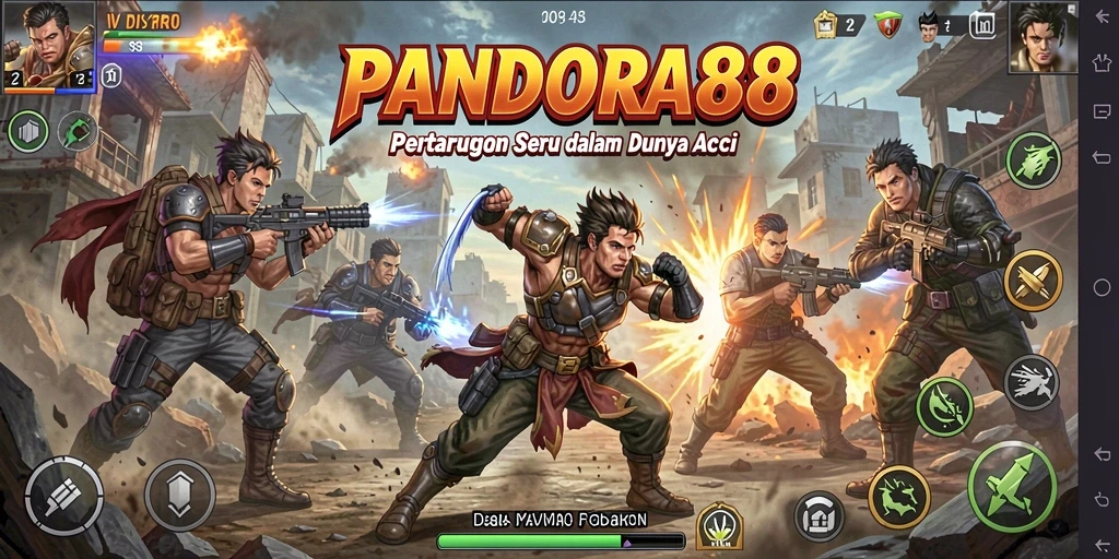 Tampilan aksi mendebarkan dalam PANDORA88 saat bertarung.