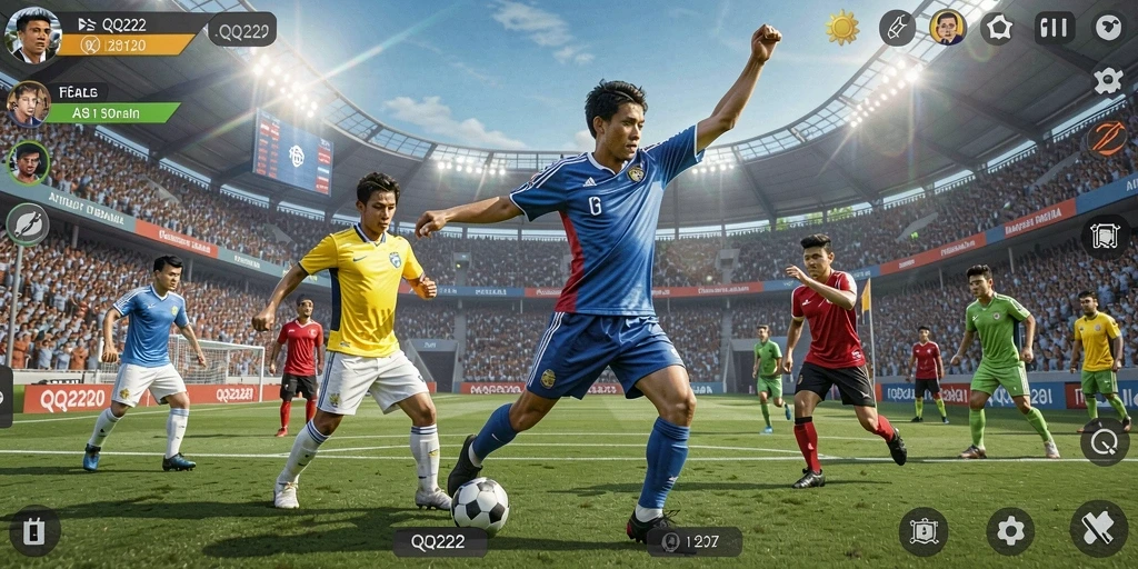Gameplay seru dengan aksi olahraga yang mendebarkan.