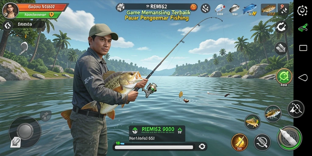 Tangkapan besar dalam gameplay Fishing REMI62 yang menyenangkan.