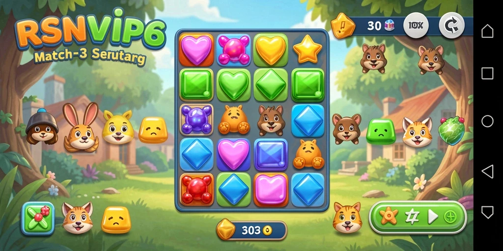 Tampilan menarik dari gameplay RSNVIP6 yang penuh warna.