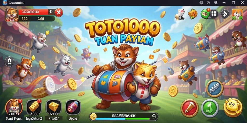 Tangkapan layar gameplay TOTO1000 yang menegangkan dan penuh aksi.