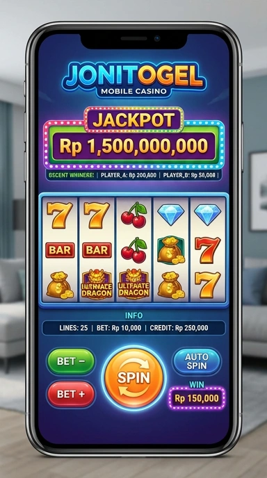 Screenshot proses unduh di jonitogel yang mudah.